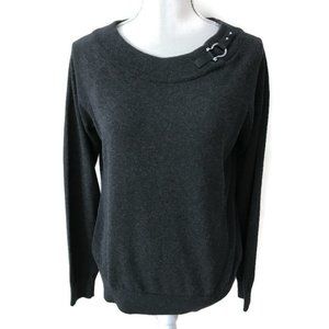 LAUREN Ralph Lauren Buckle-Neck Pullover Sweater